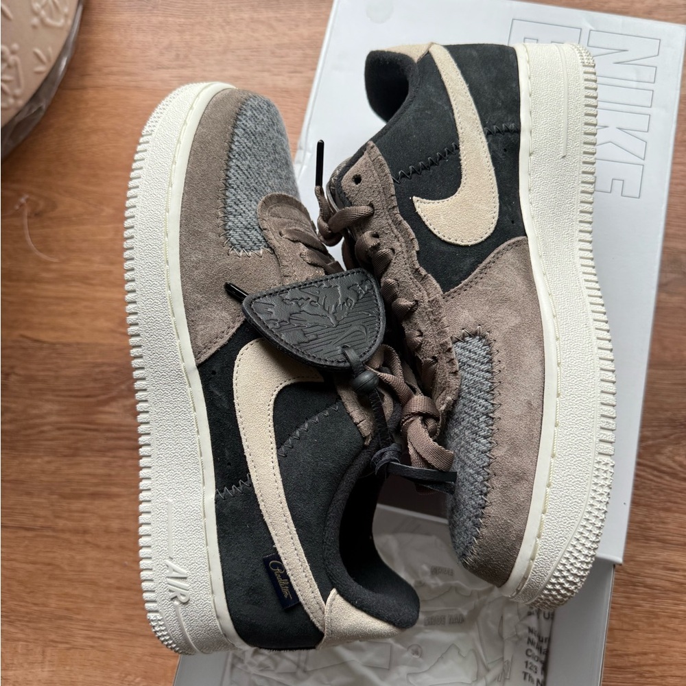 Nike Air Force 1 Low x Pendleton Suede Sneakers - Black, Taupe, Cream